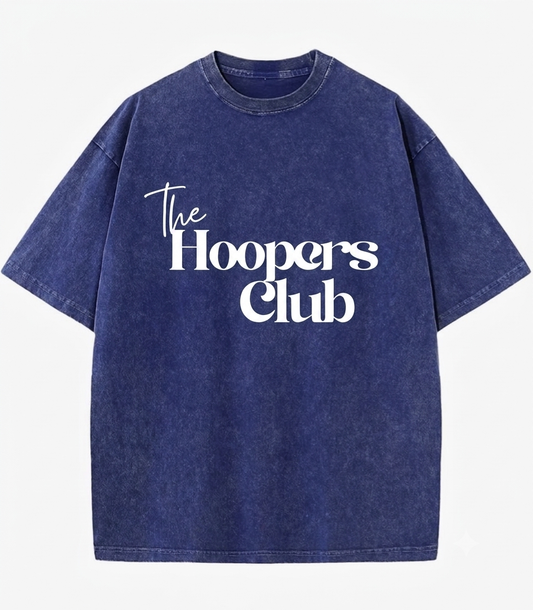 Hoopers Club Acid washed Oversized T-Shirt