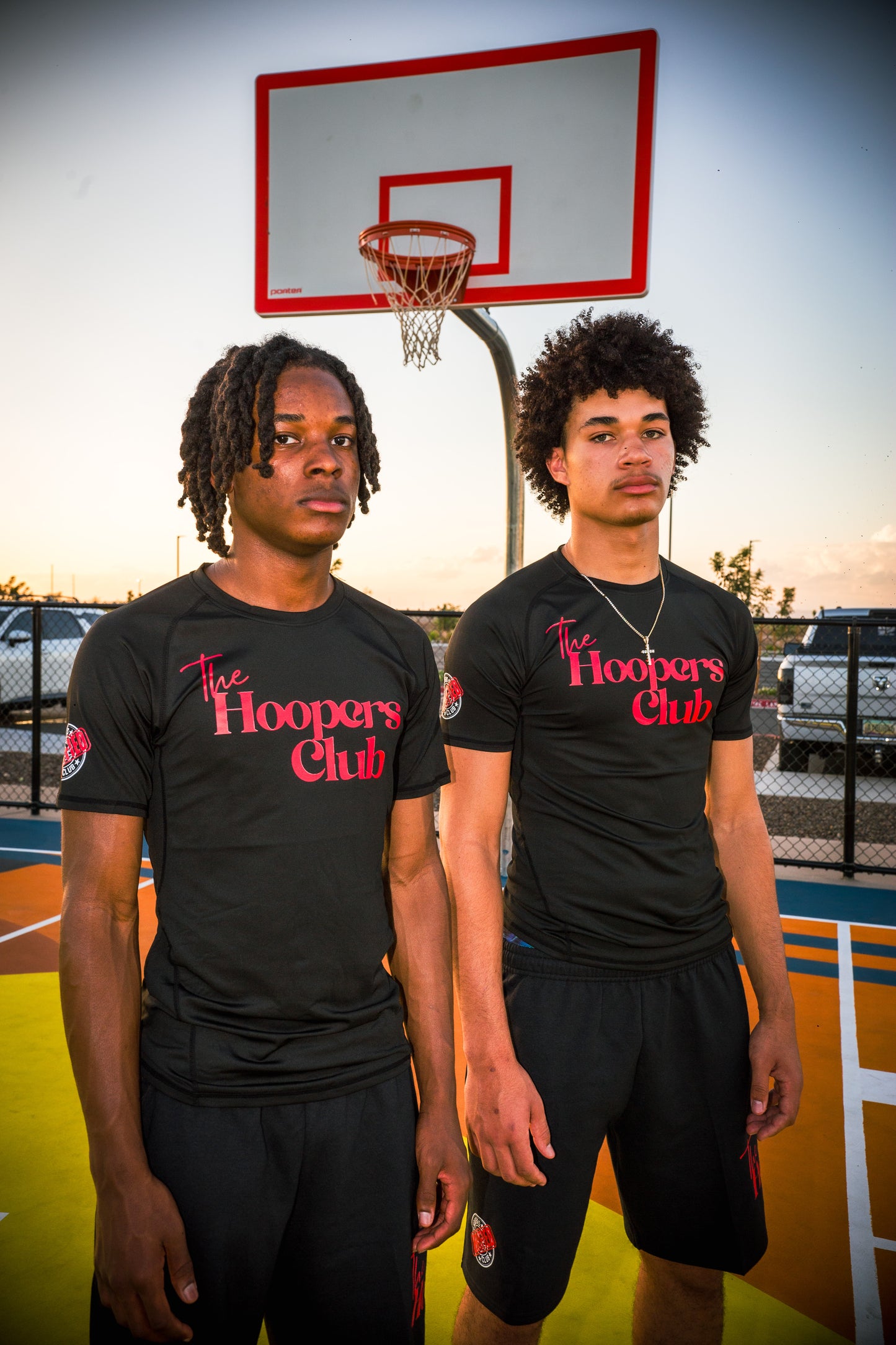 Black Hoopers Club compression shirt